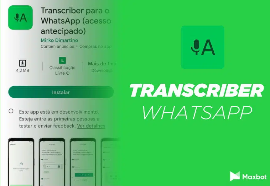 Aplicativo Transcriber Whatsapp
